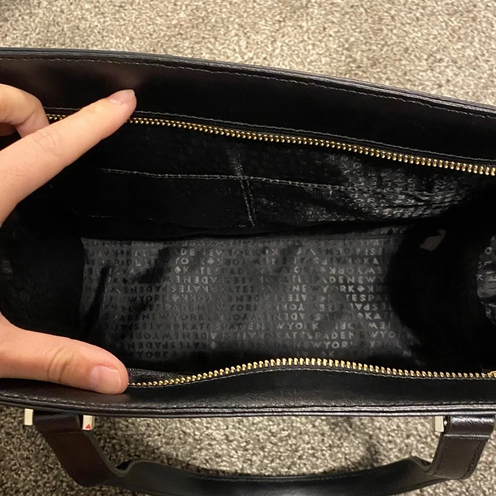 Kate Spade Black Leather Tote